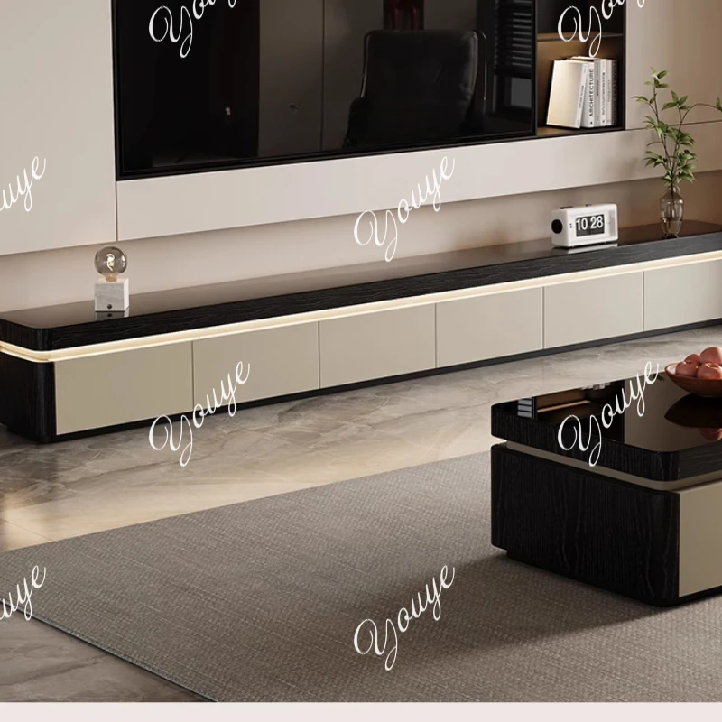 Sustainable Living Spaces - XM Eleganter, platzsparender TV-Ständer, umweltfreundliche Materialien,