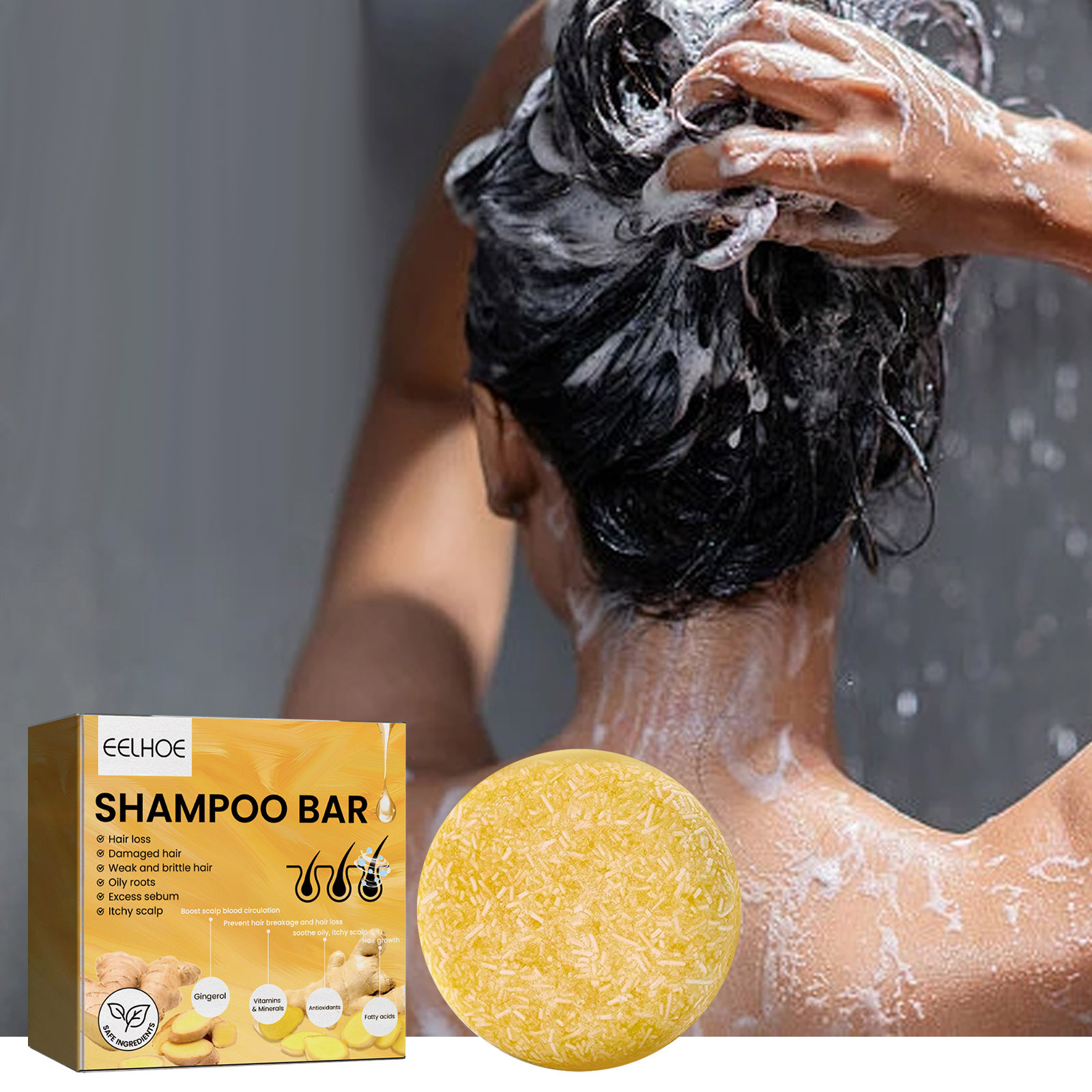 Natürlicher Ingwer-Haarshampoo – Bar Soap Shampoo Solid Bewertung und Preis