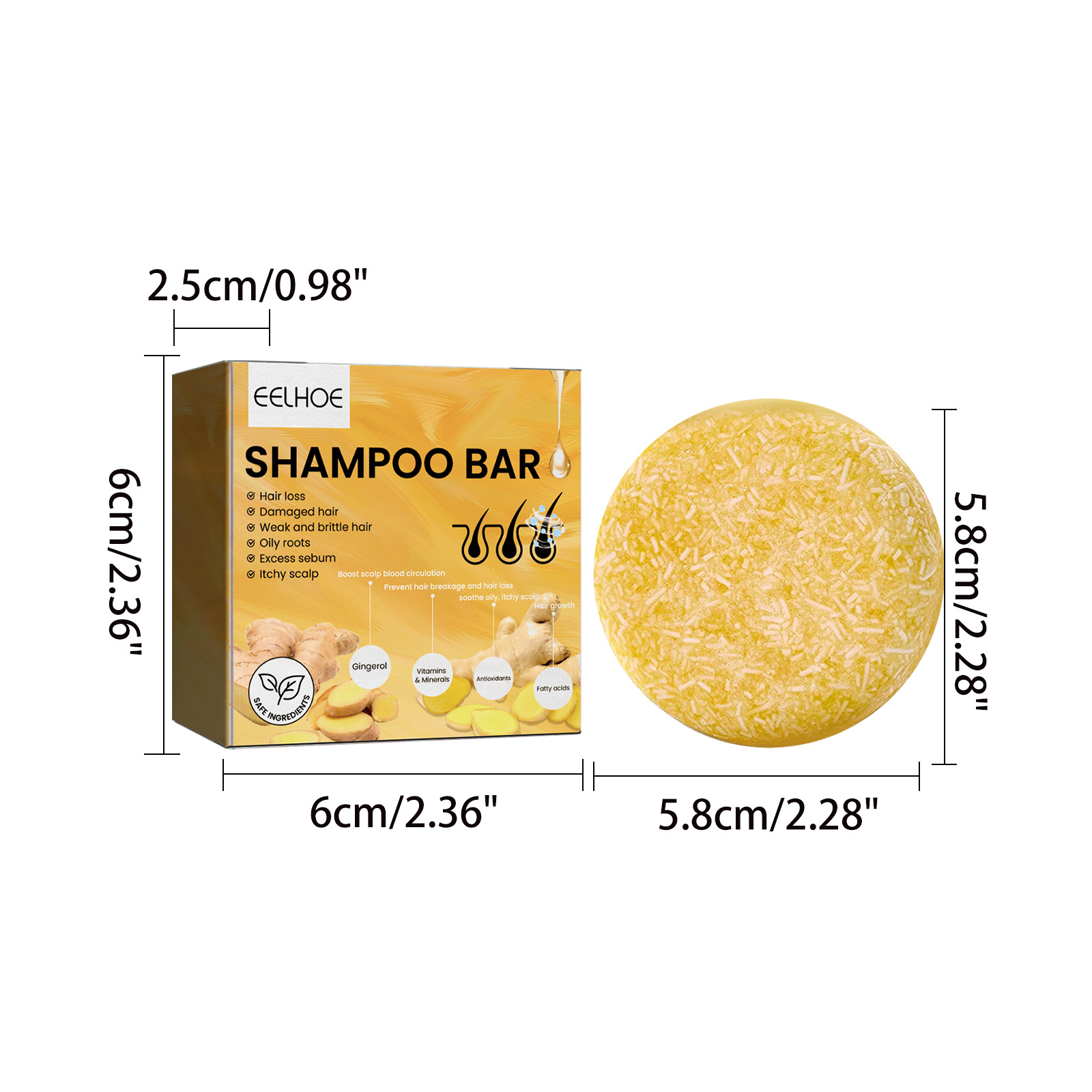 Natürlicher Ingwer-Haarshampoo – Bar Soap Shampoo Solid Bewertung und Preis